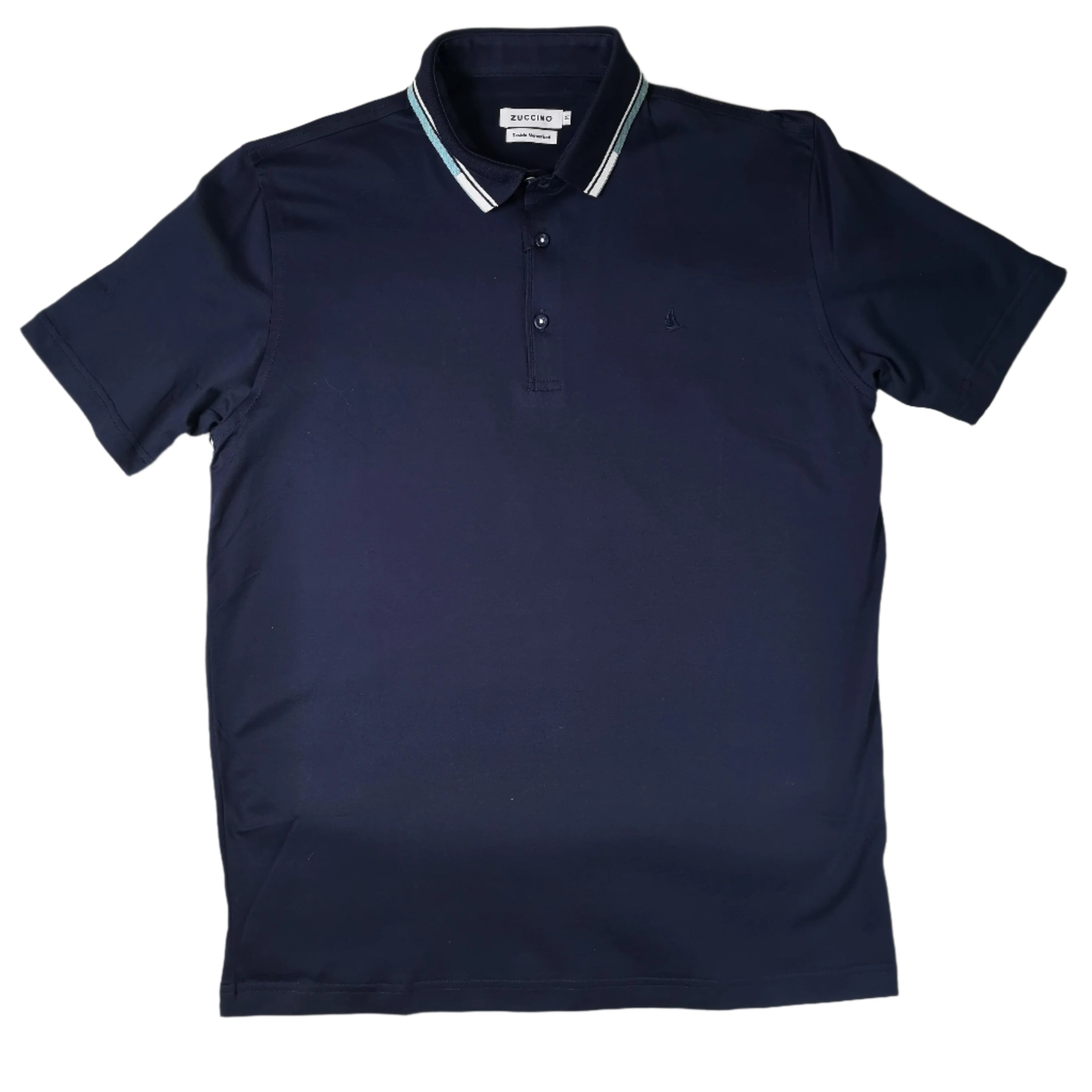 Zuccino Italy SS Double Mercerized Navy Golfer