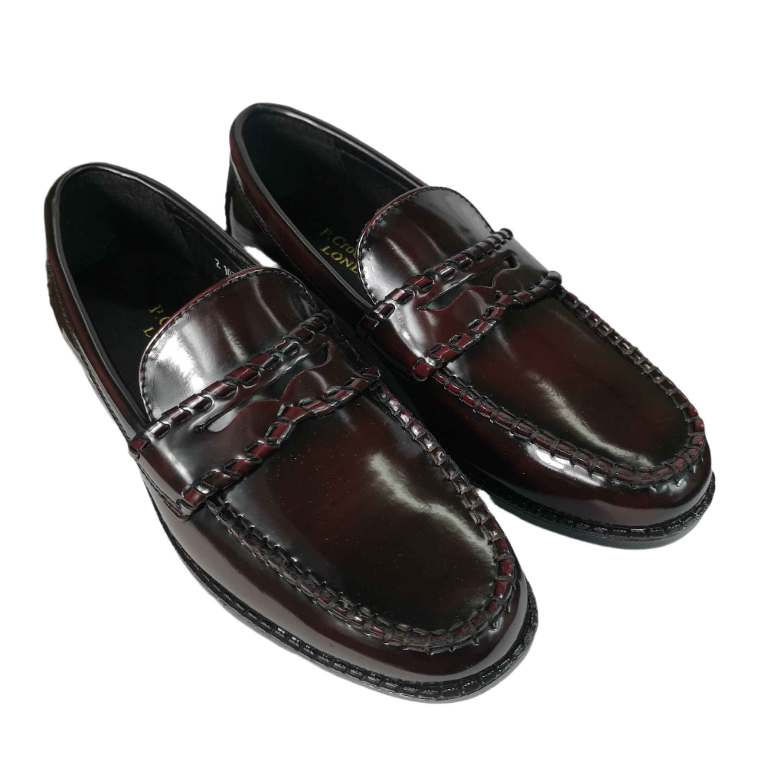 P CROUCH & CO Burgundy  Moccasin