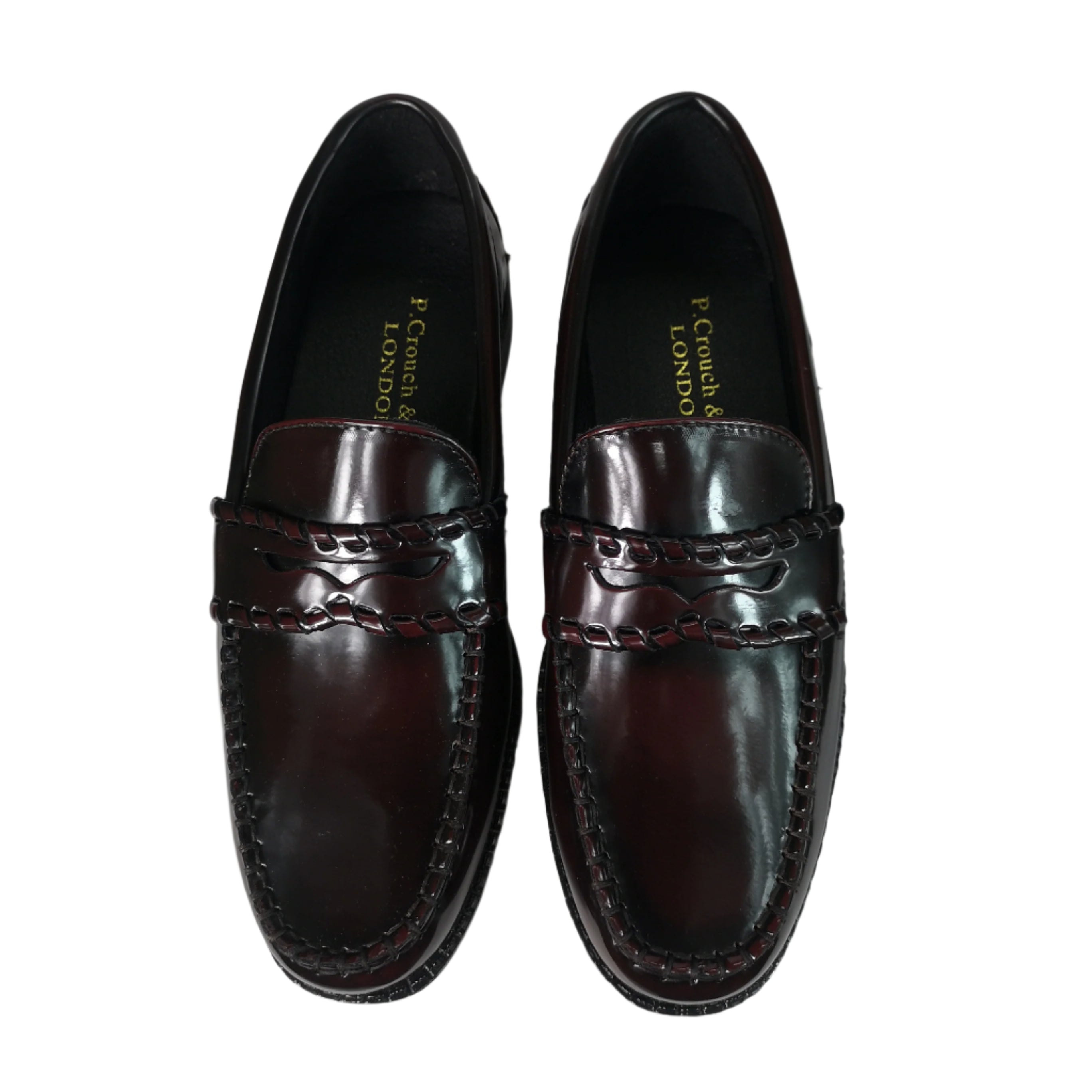 P CROUCH & CO Burgundy  Moccasin