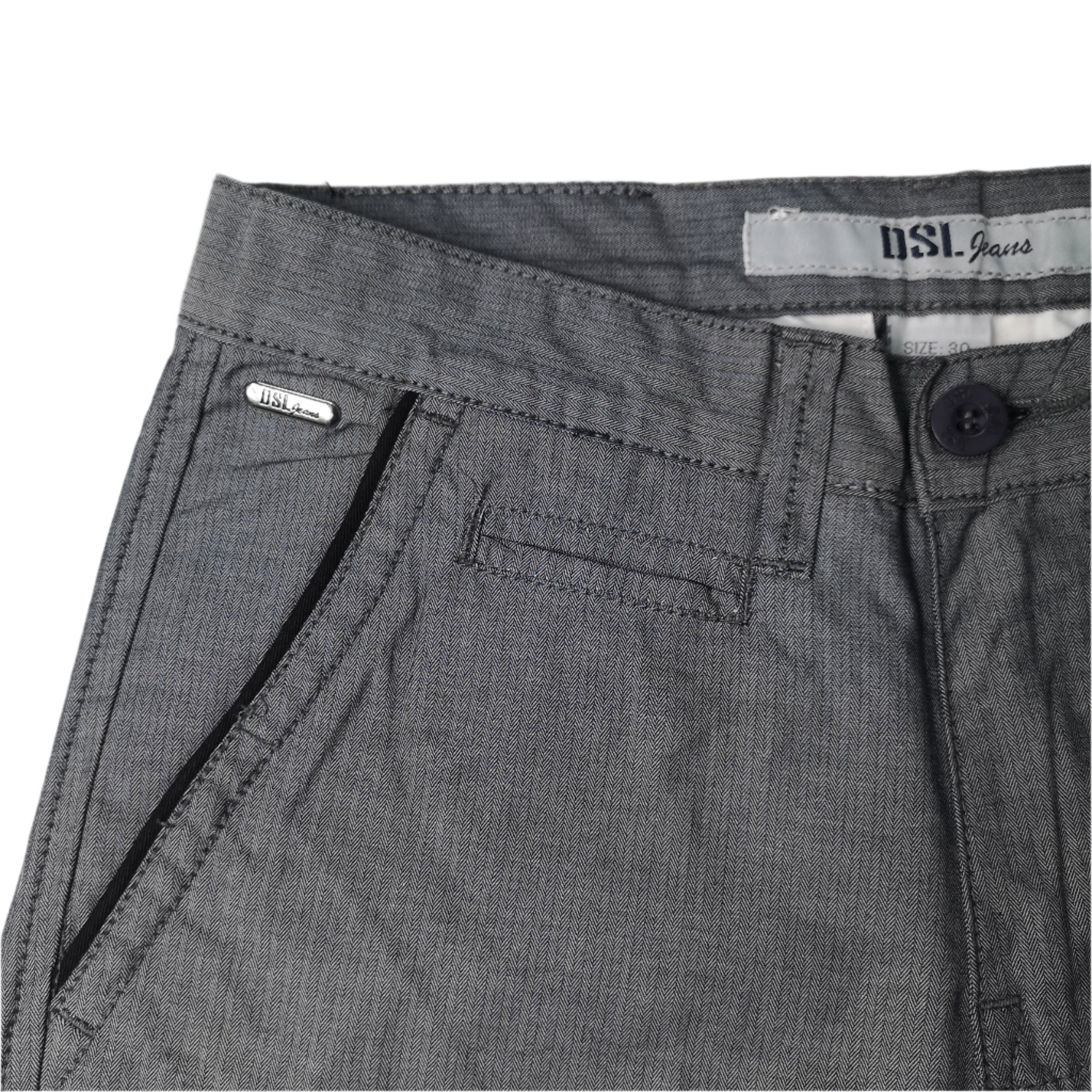 DSL Charcoal Smart Slim Casual Pants