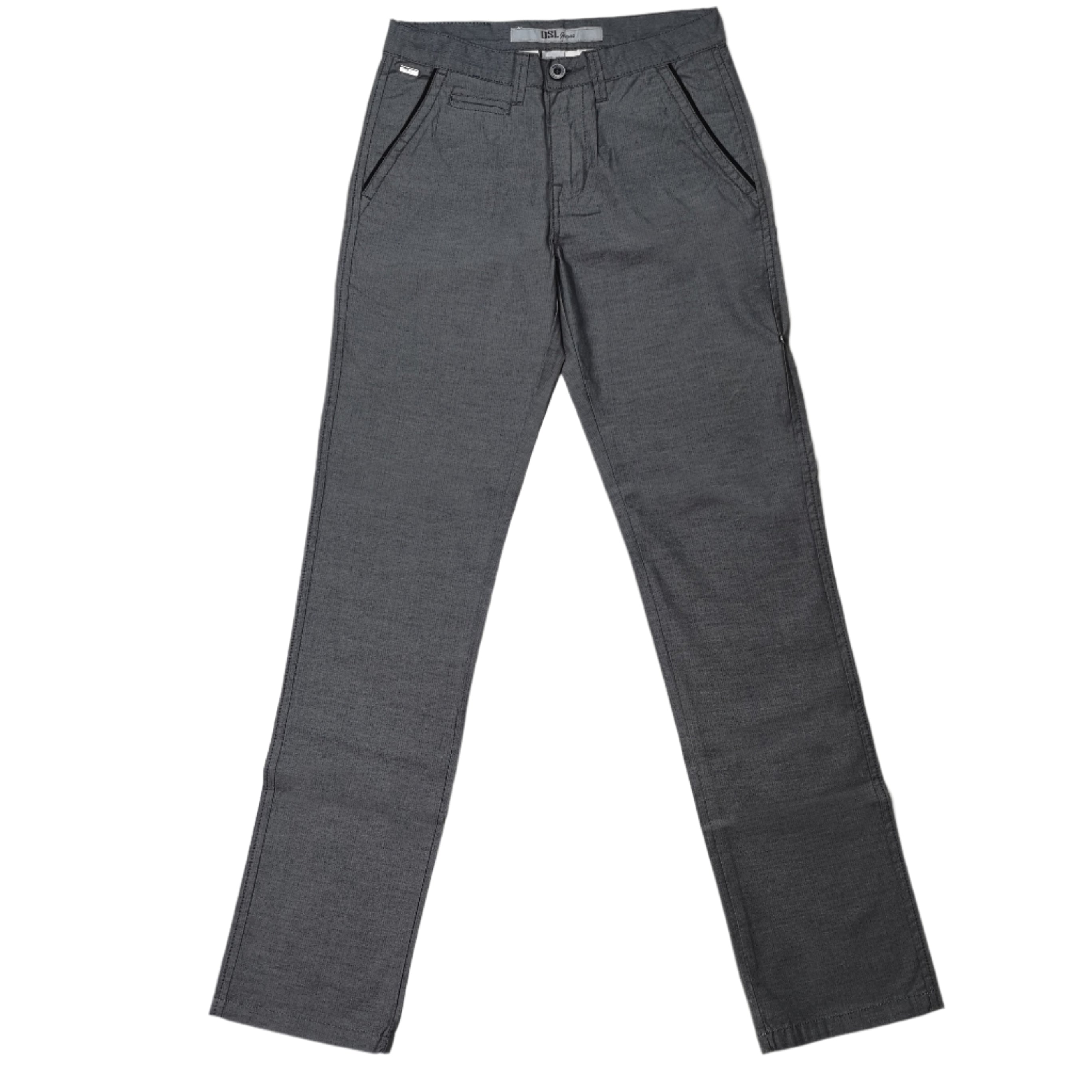 DSL Charcoal Smart Slim Casual Pants