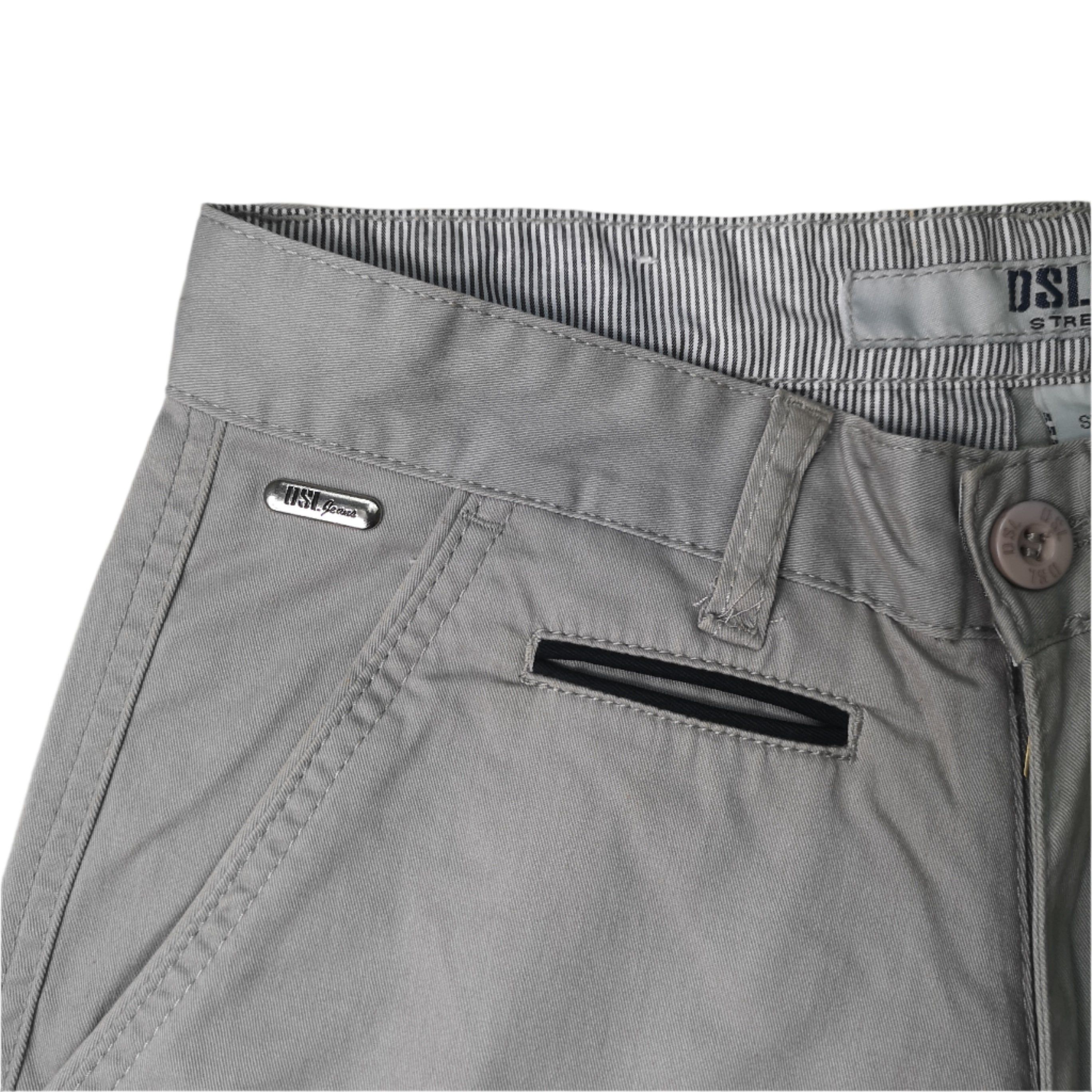 DSL Light Grey Slim Chino