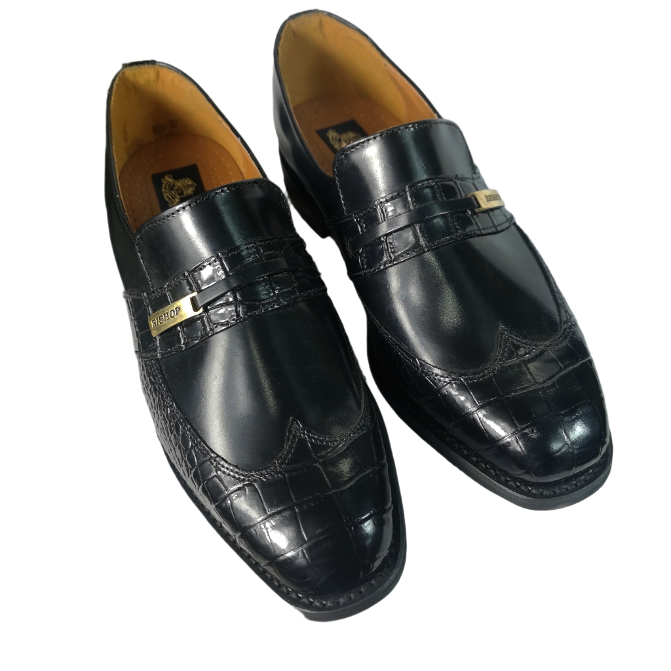BISHOP Black Leather Moccasin Shoe