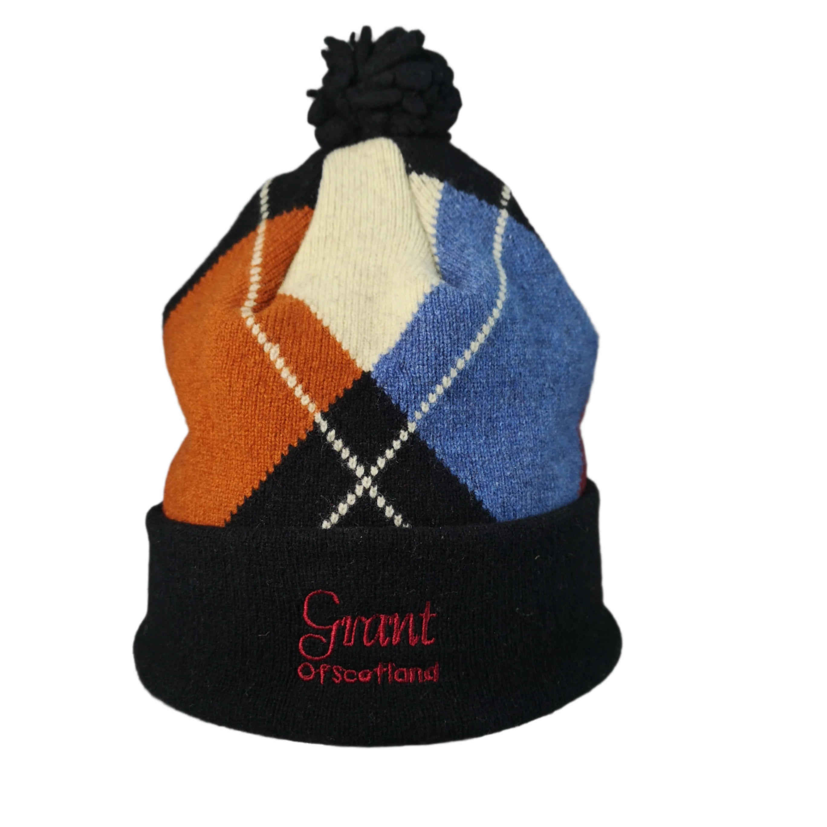 Grant of Scotland Rust Argyle  Beanie