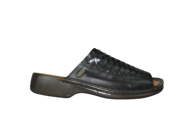 TEGO Black Push In Sandal