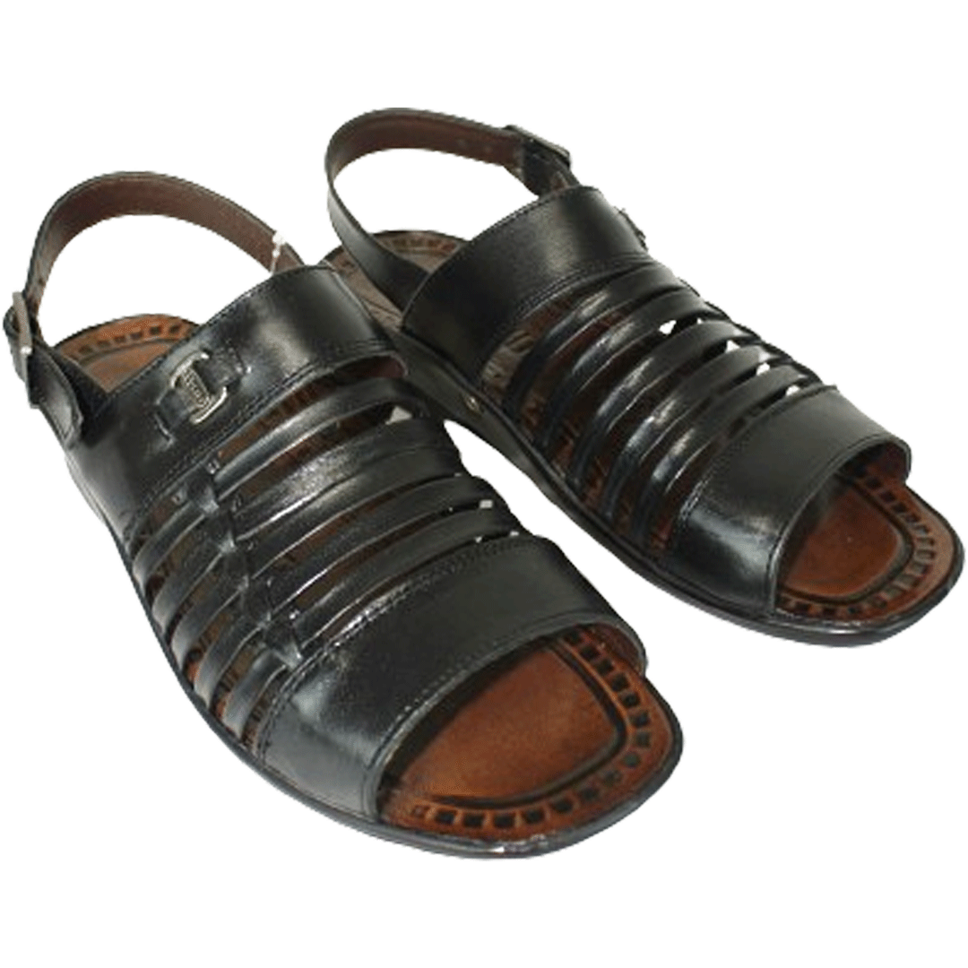 OPELA Rodrigo LEATHER Black Sandal