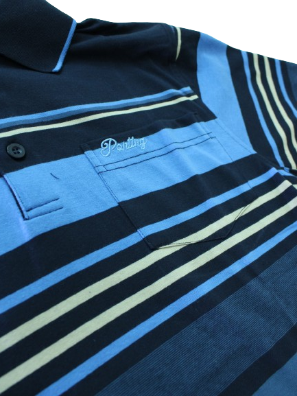 POINTING SS Navy Beige Blue Golfer