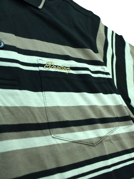 POINTING S/S Black/Brown/Beige Golfer