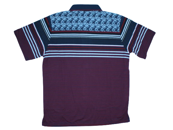 POINTING S/S Navy/Burgundy Golfer