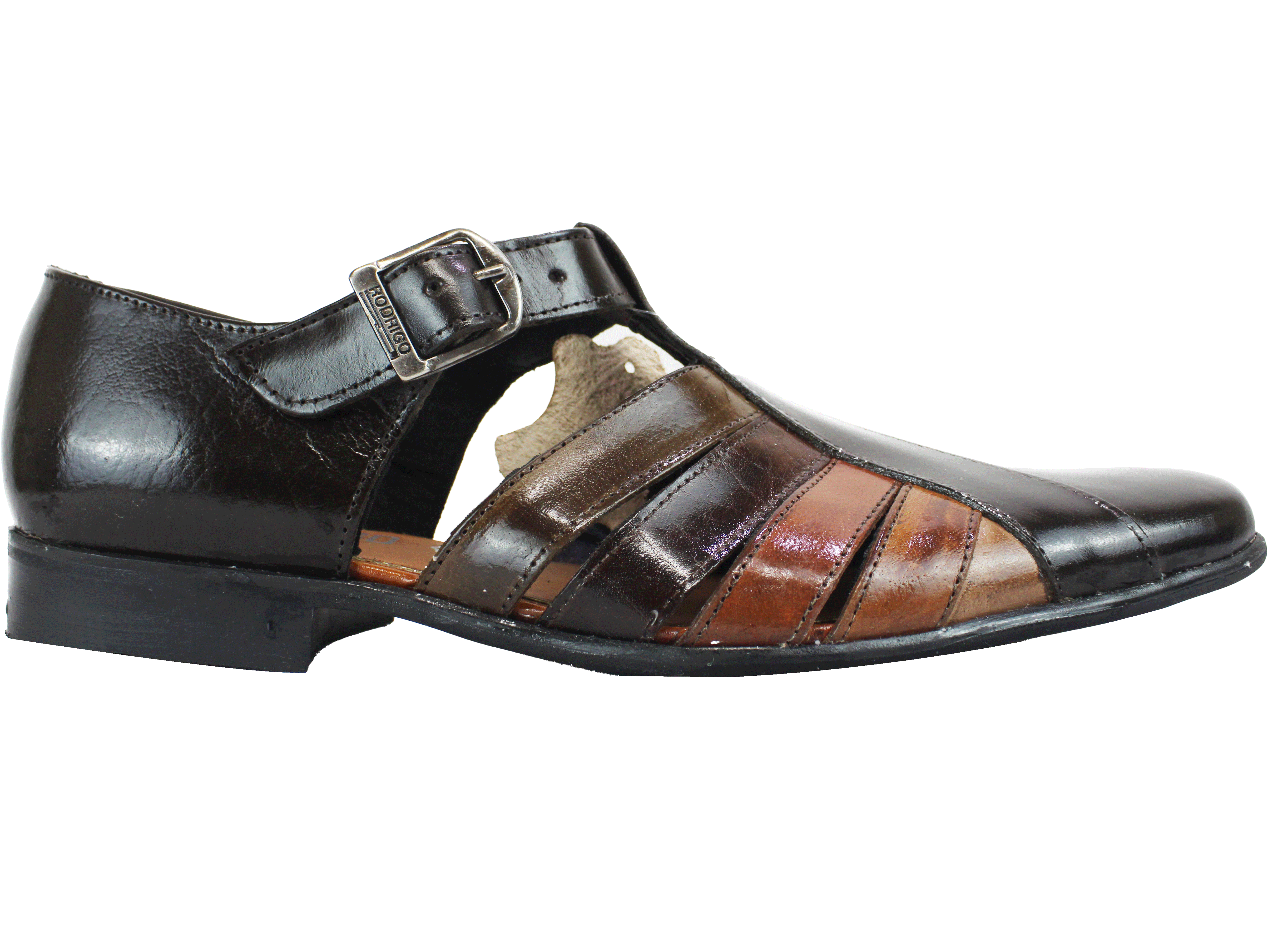 Rodrigo Taupe Multi Leather Shoe Sandal