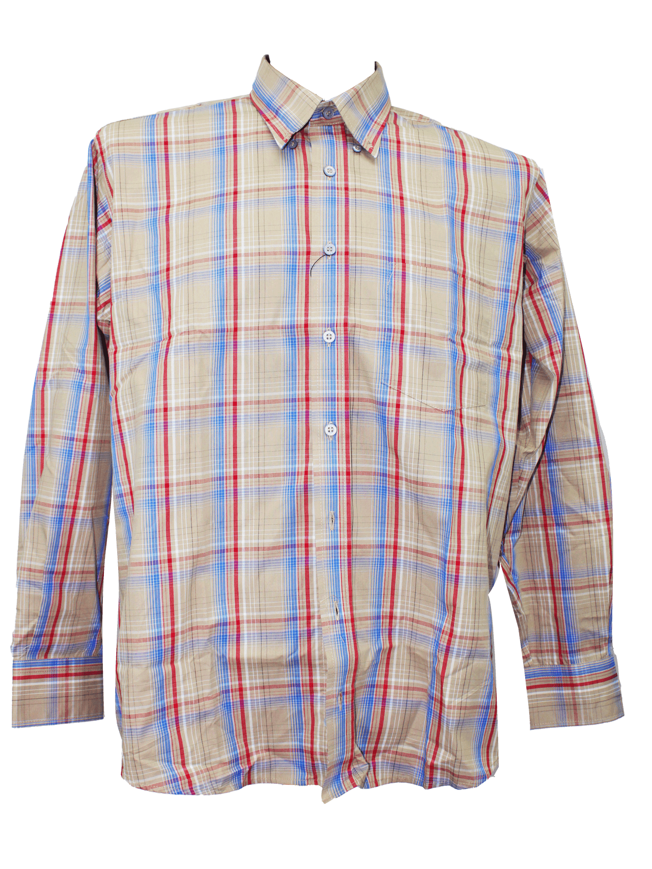AERO Khaki Check LS Shirt