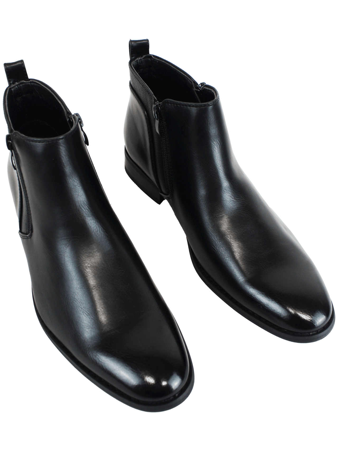 GINO PAOLI Double Sided Zip Black Boot