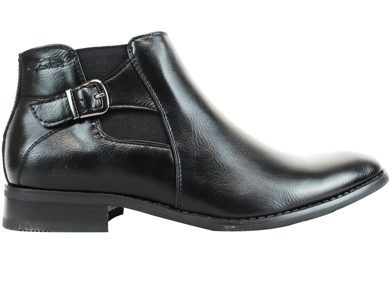 GINO PAOLI Side Buckle Black Boot