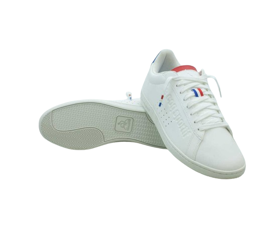 Le Coq Sportif Courtset Optical White/Tan, Zapatillas Unisex Adulto, 43 EU