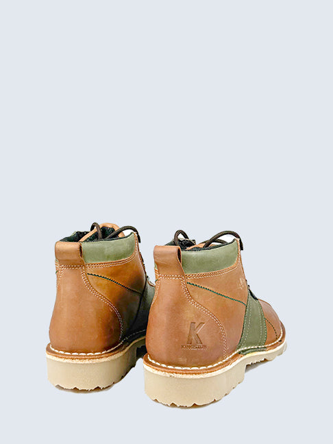 Kingston Tan/Olive TG Leather Boots