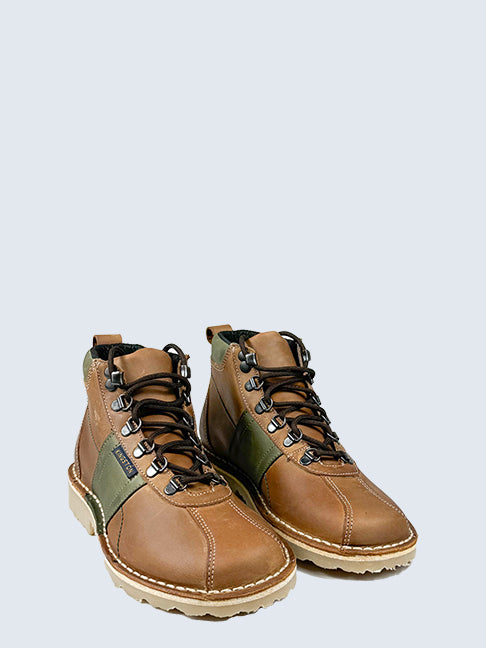 Kingston Tan/Olive TG Leather Boots