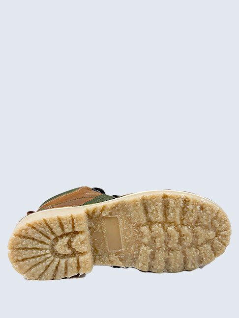 Kingston Tan/Olive TG Leather Boots