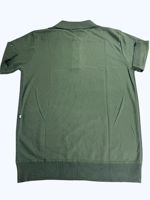 Klevas Louise Dark Olive Knit Golfer