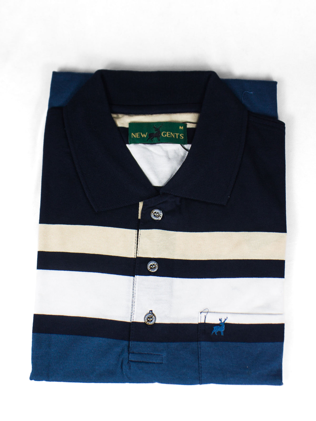 New Gents Golfer Navy Beige