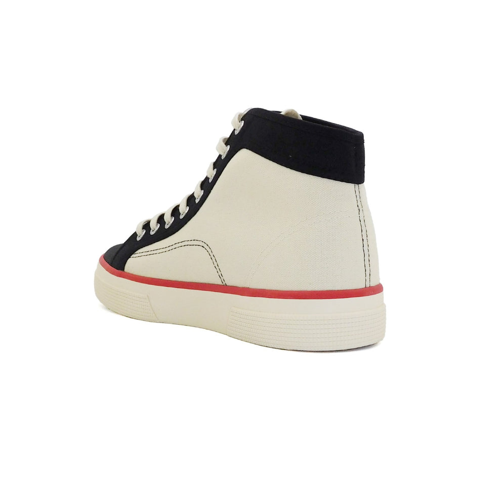 Superga Ecru Black Mid Boot