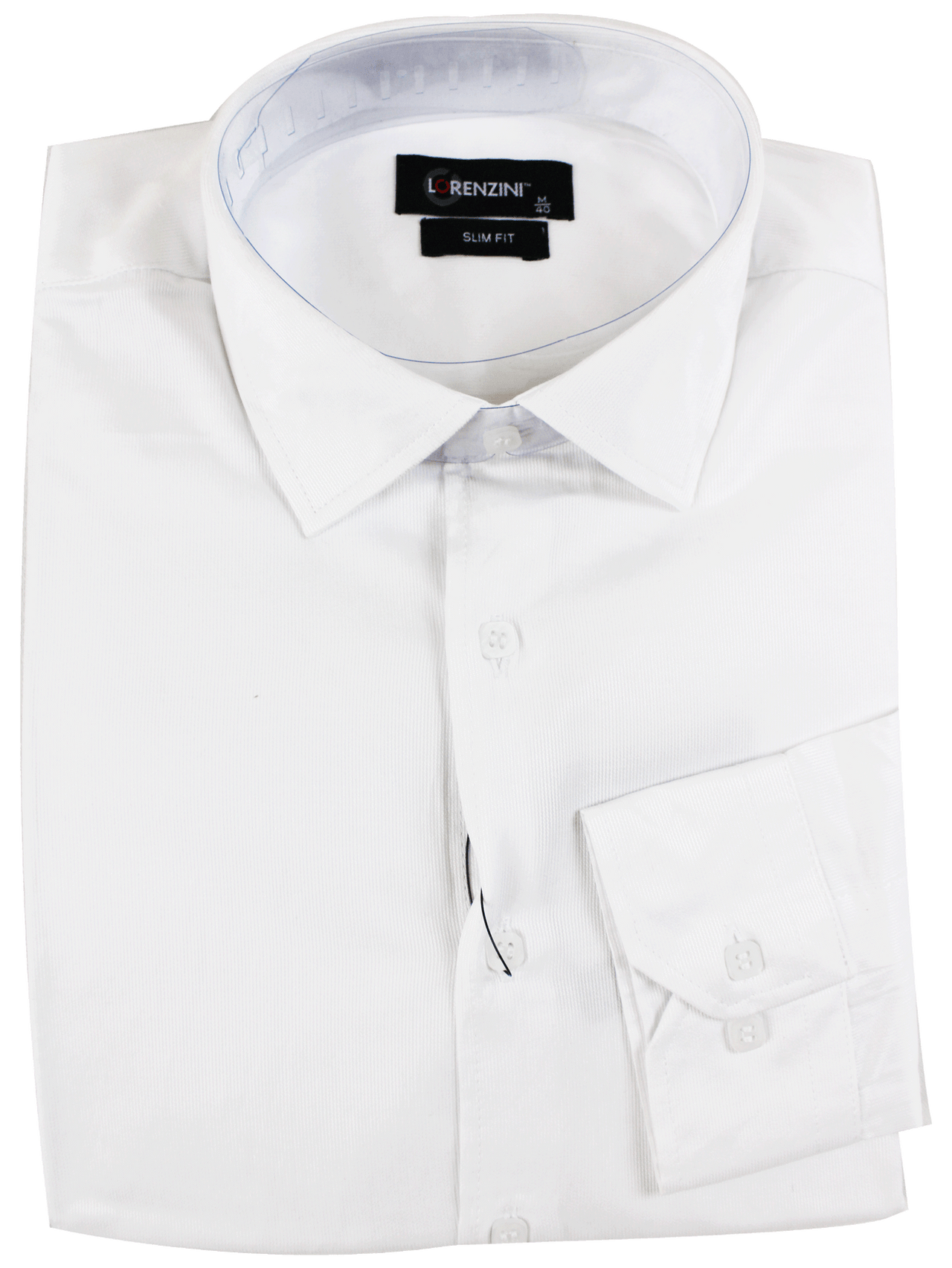 LORENZINI White Slim Fit L/S Shirt