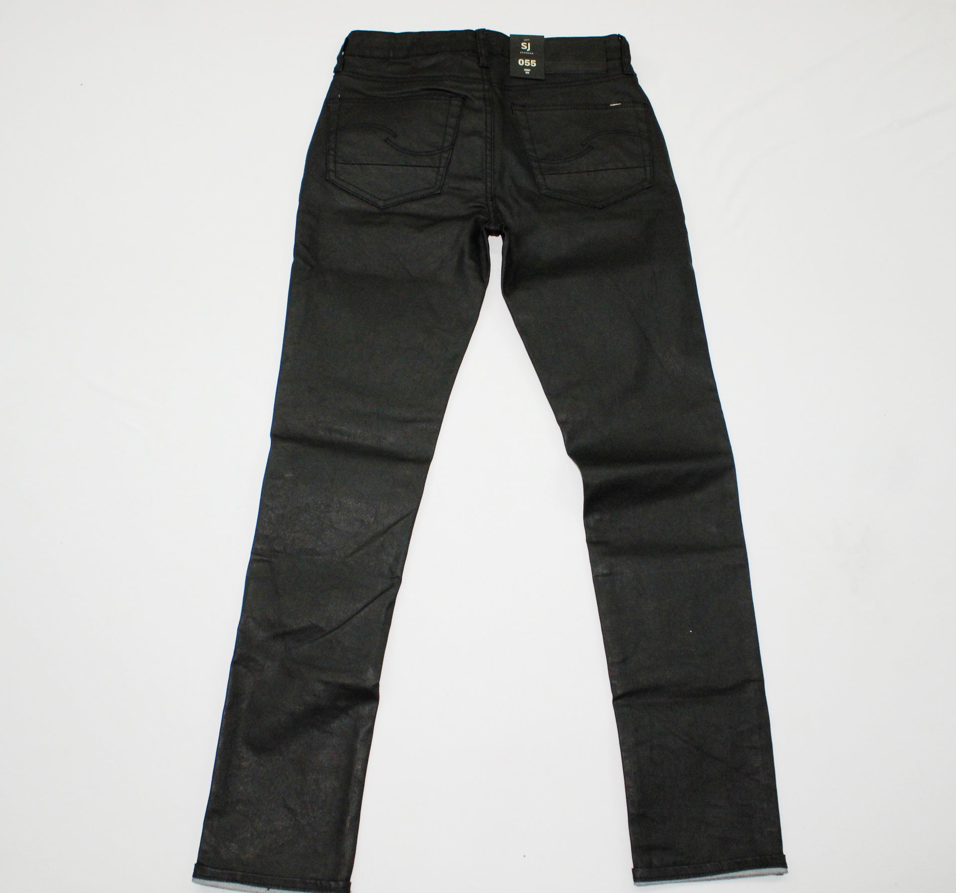 STEPHAN BLACK SKINNY WAX JEAN