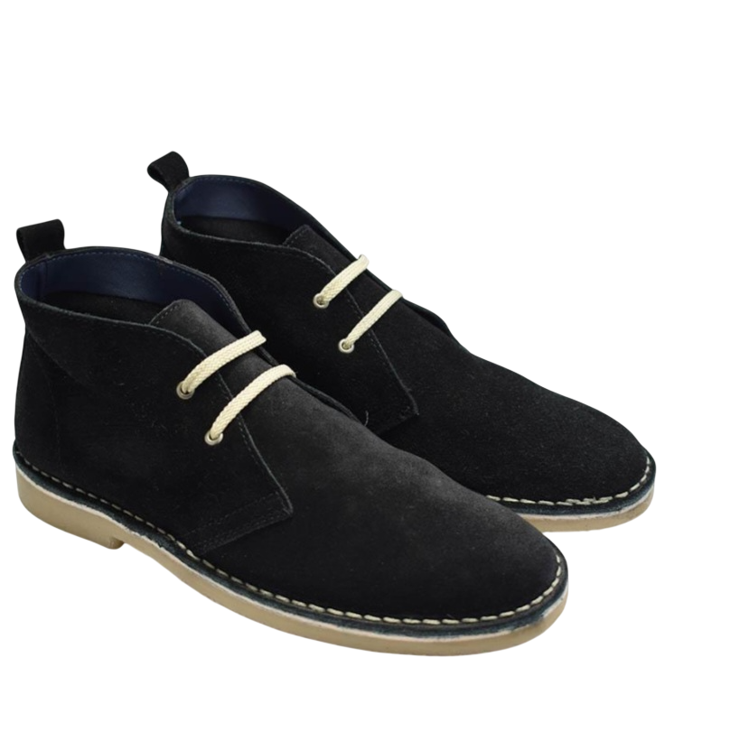 TEGO Black Vellie Boot Suede