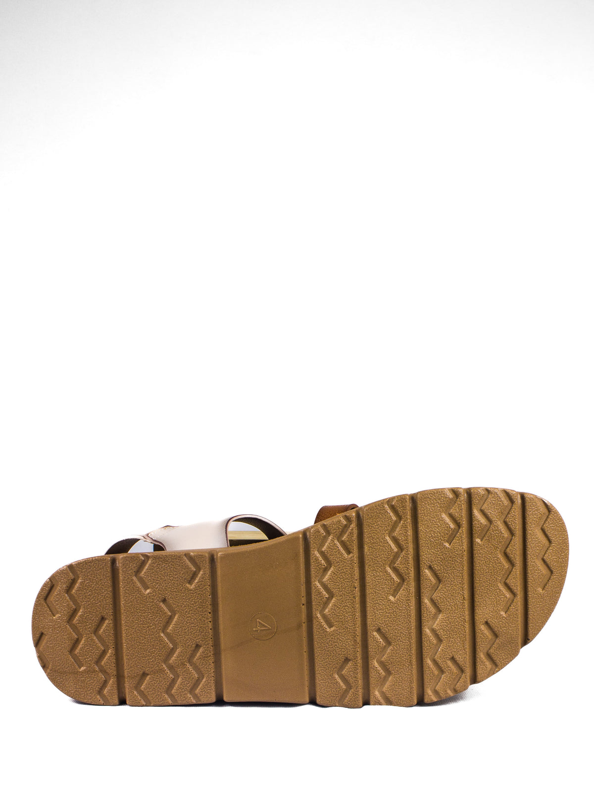 Ladies Foot Flex Platform Sandals BEIGE MULTI