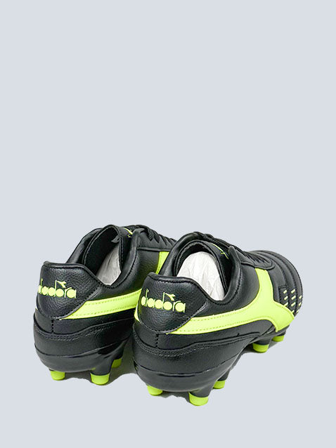 Diadora Black/Green Baleno Soccer Boots