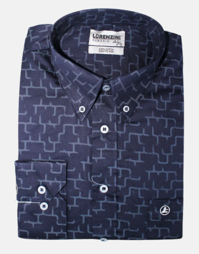 LORENZINI Navy L/S Shirt
