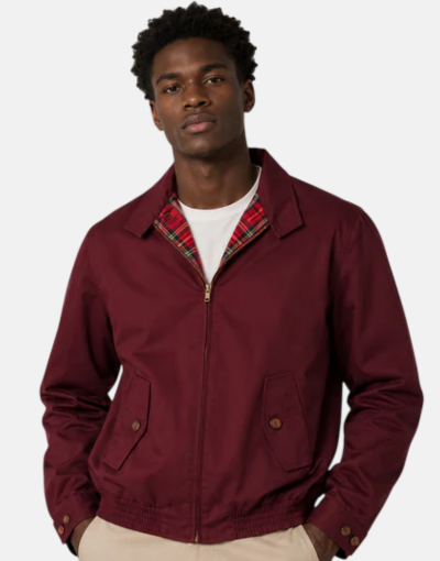 London Fog Burgundy Harrington Jacket