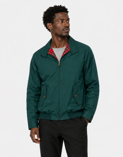 London Fog Racing Green Harrington Jacket