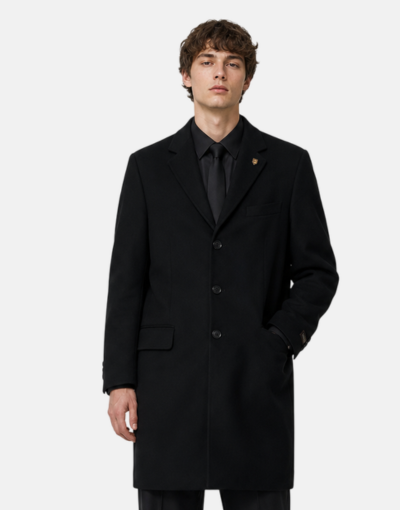 Navada Black Overcoat