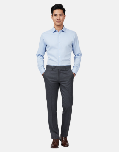 VIYELLA Wool Touch WINDSOR CHARCOAL Trouser