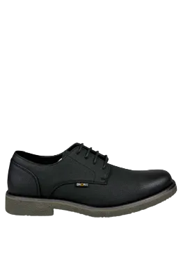 BRONX Leather Oxford Black Shoe