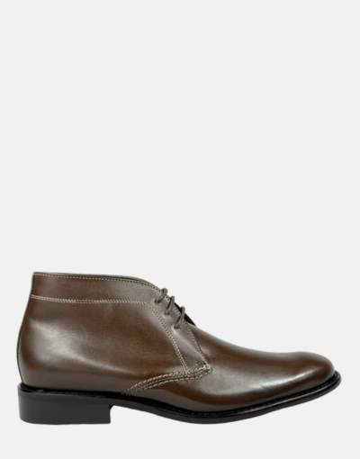 John Drake Leather Choc Lace Up Boot