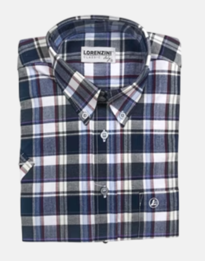 Lorenzini SS BLACK/WHITE Pattern Shirt