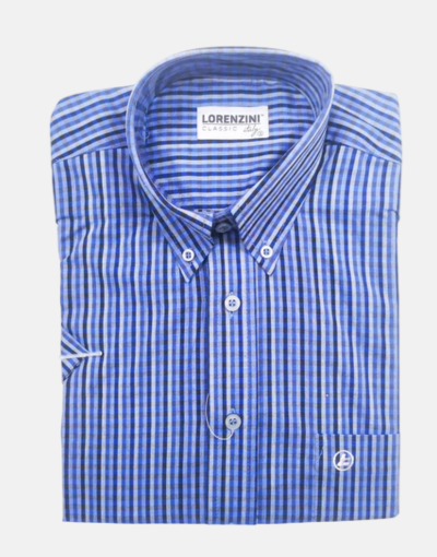 Lorenzini LS Classic Check Blue Shirt