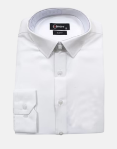 Lorenzini LS Slim Fit White Shirt