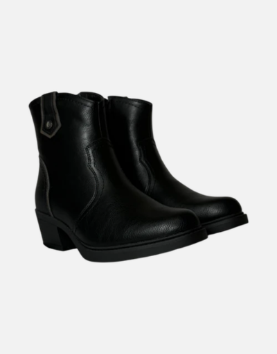 Hush Puppies Leather Soft Haruka Black Boot