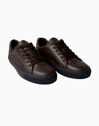 Gian Luca Brown Leather Sneaker