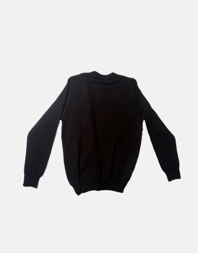 Rob Roy Acrylic Diamond Pattern Chocolate Sweater – Men's Classic Crew Neck Jersey