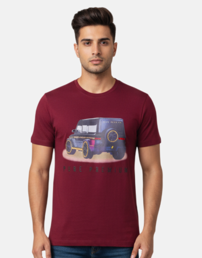 Pure Premium Carro Burgandy G Wagon T Shirt