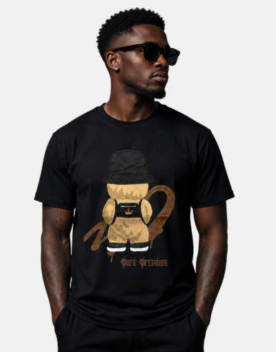 Pure Premium Orso Teddy Black T-Shirt