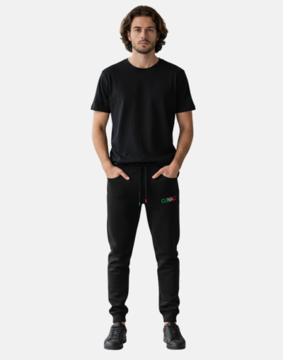 COVALI Italiano Black Sweatpants