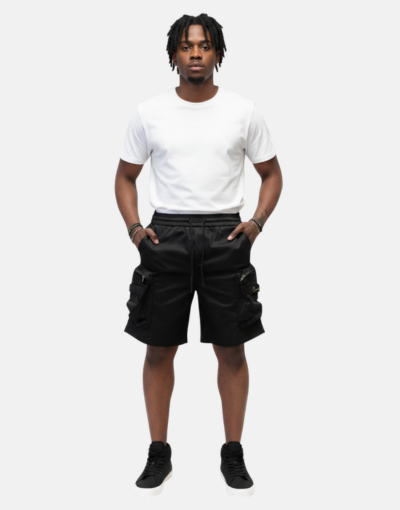 COVALI Short Black Cargo Pants