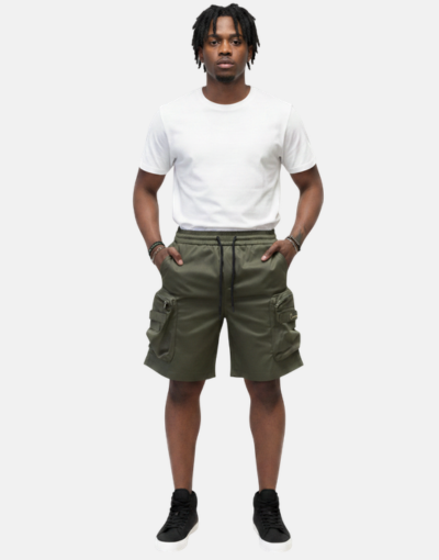 COVALI  Olive Cargo Short