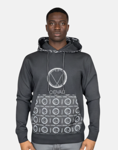 COVALI Matera Black Hoody Sweater