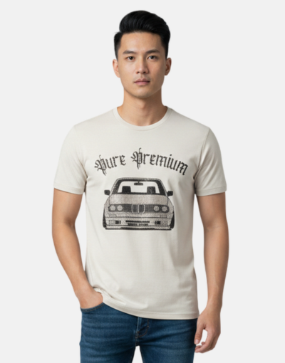 Pure Premium BMW E30 Gusheshe Cabrio Taupe T-Shirt