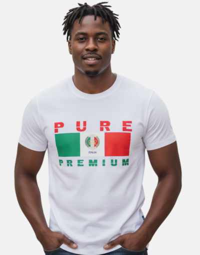 Pure Premium Fabio Italia White T-Shirt
